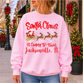 Custom Santa Claus Is Coming To Town W City & State