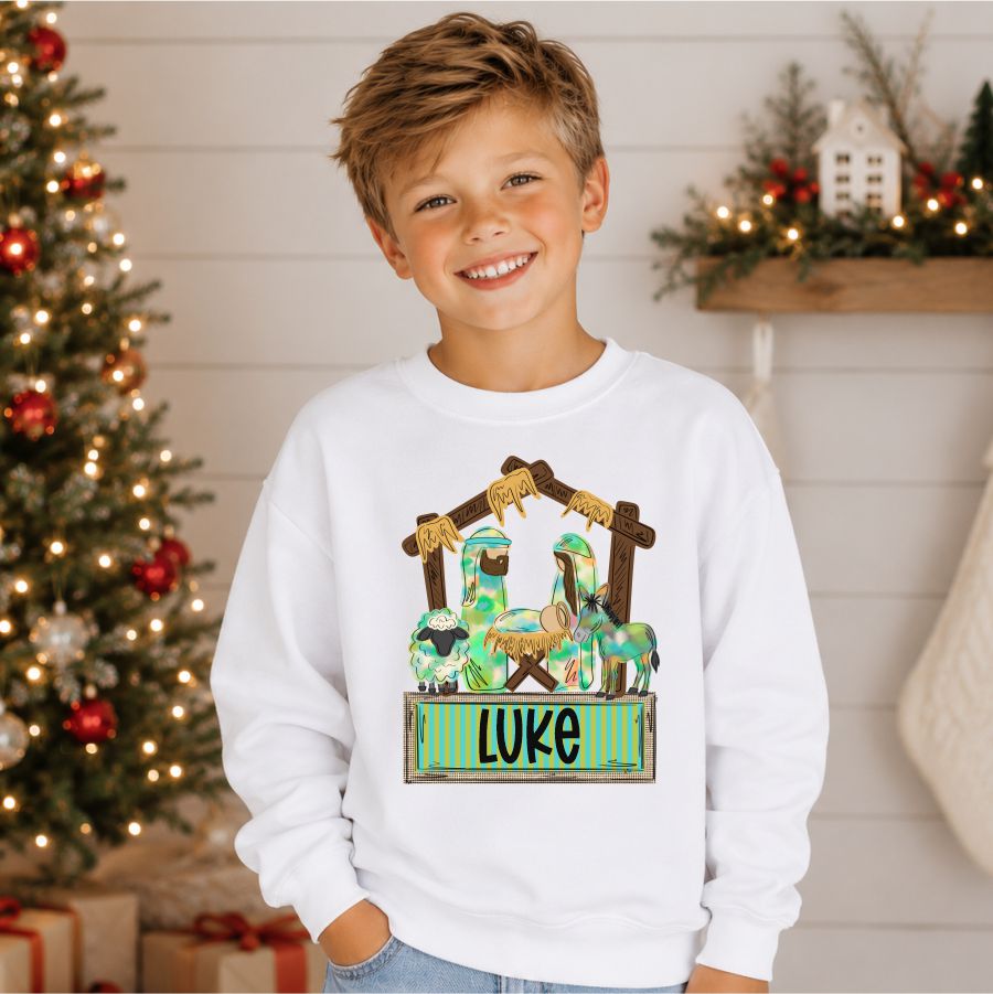 Custom Boy Nativity With Name