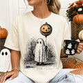 Ghost w Jack o' Lantern Balloon