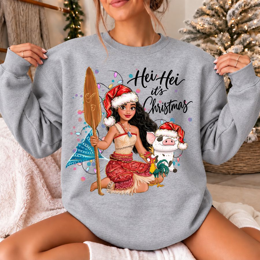 Princess Christmas Hei Hei It's Christmas Black Print