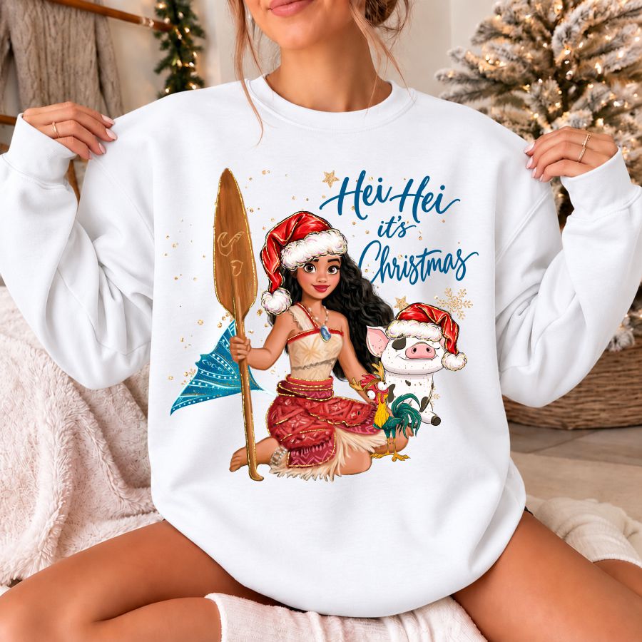 Princess Christmas Hei Hei It's Christmas Blue Print