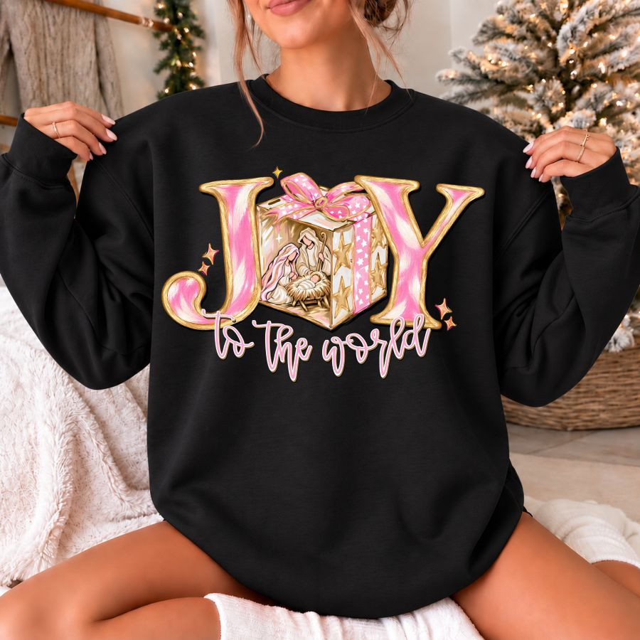 Joy to the world Nativity Pink Gift