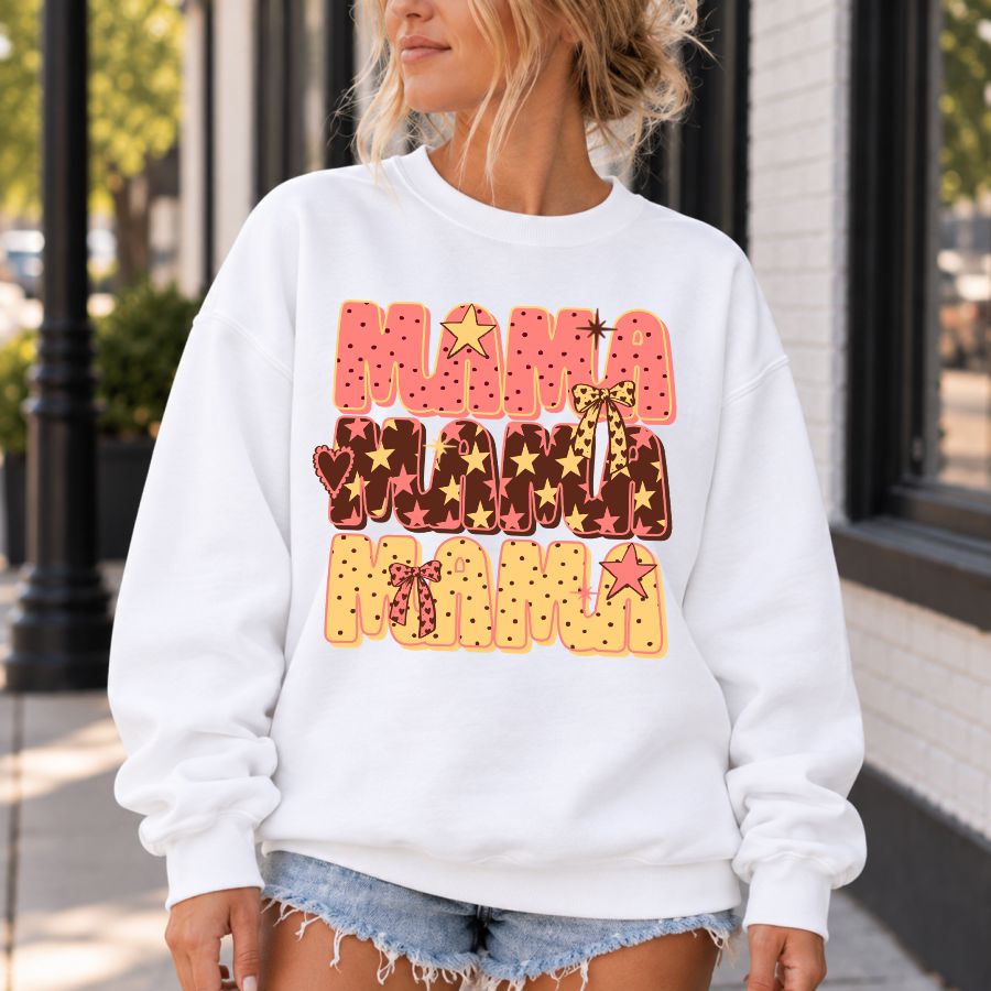 Mama Pink And Brown With Stars