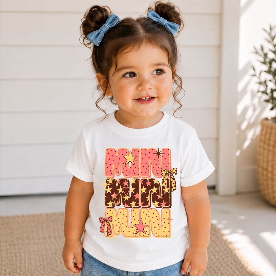 Mini Pink And Brown With Stars