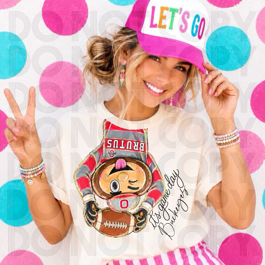 Neckline Mascot Buckeyes