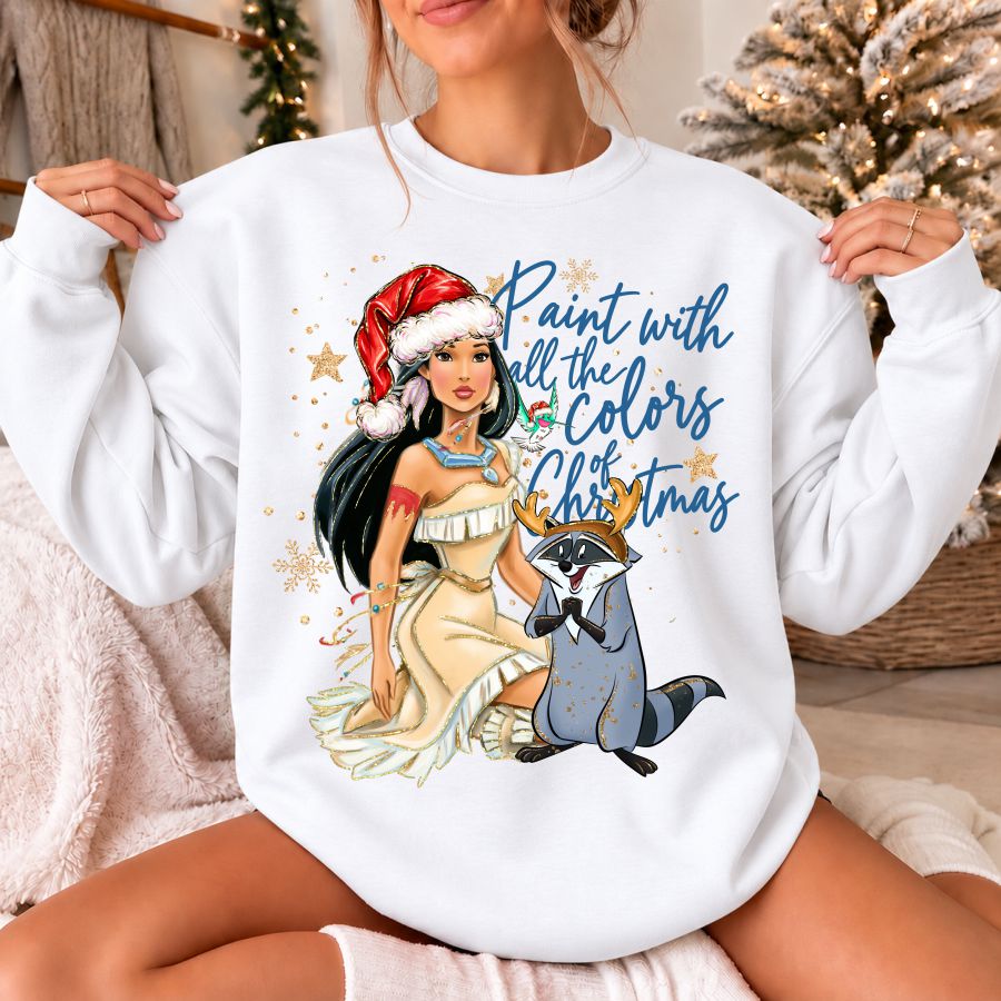 Princess Christmas Paint With All The Colors Of Christmas Gold Glitter