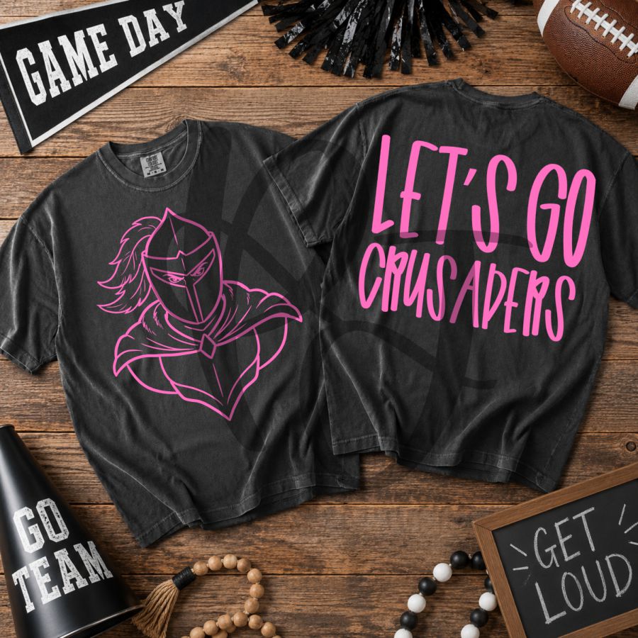 Pink Let's Go Crusaders 2 Part