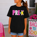 School Pattern w Check & Smiley Pre K 2 part