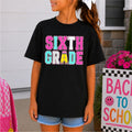 School Pattern w Check & Smiley Sixth 2 part