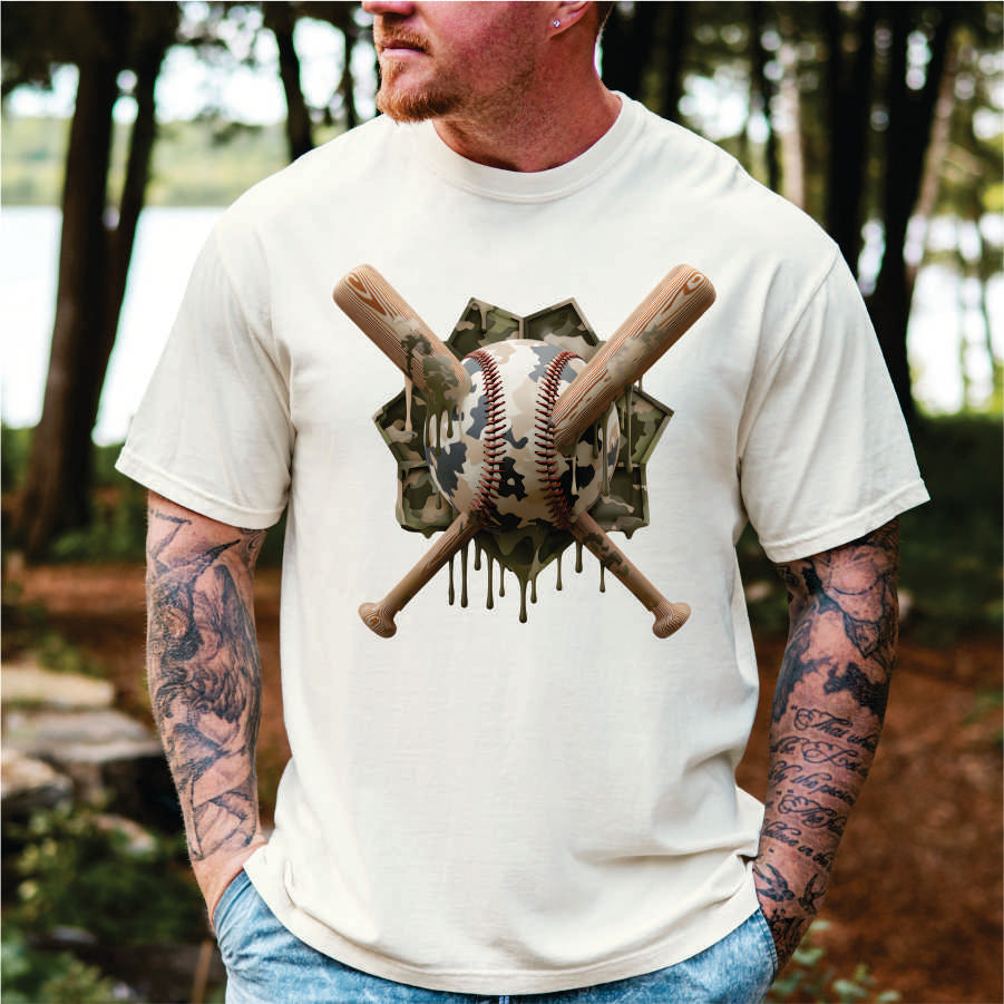 Baseball on Camo
