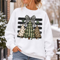 Black Gingham Bow Christmas Trees