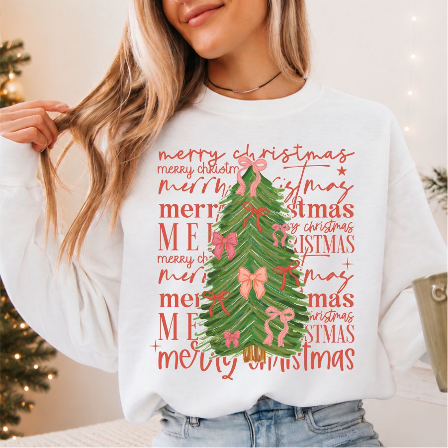 Christmas Bow Tree Red