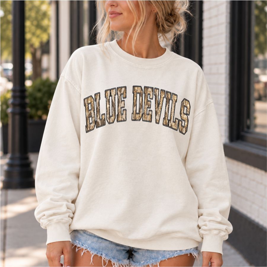Camo and Gold Blue Devils