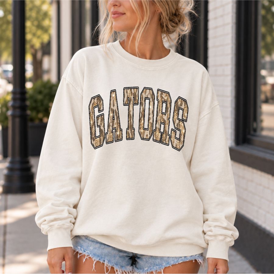 Camo and Gold Gators