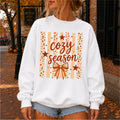Cozy Season Fall Floral Stripes