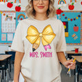 Custom Teacher Pencil Bow w Name