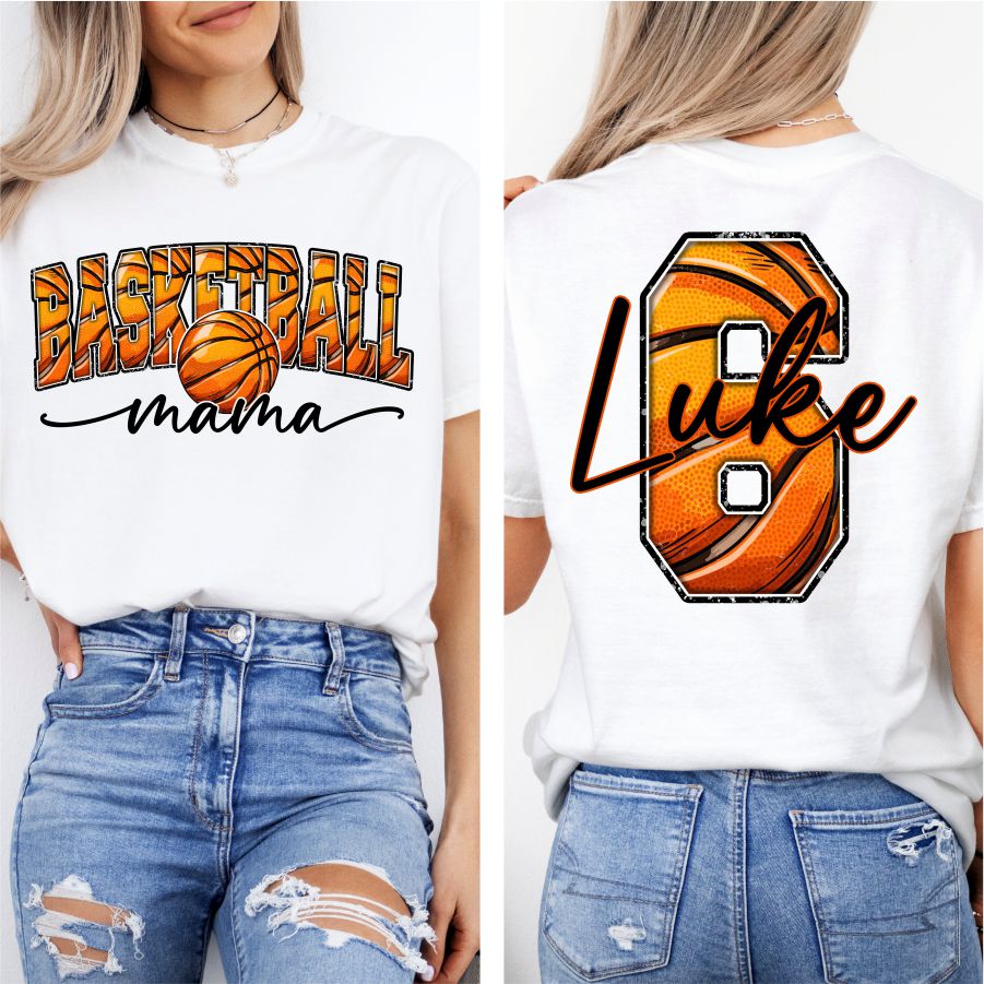 Custom Basketball Mama w Name & Number