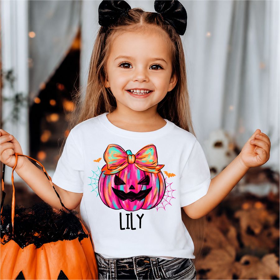 Custom Girl Pumpkin w Name