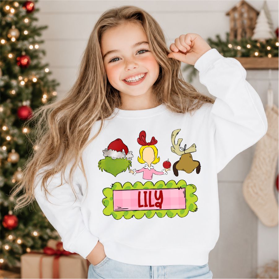 Custom Whoville Trio Girls w Name