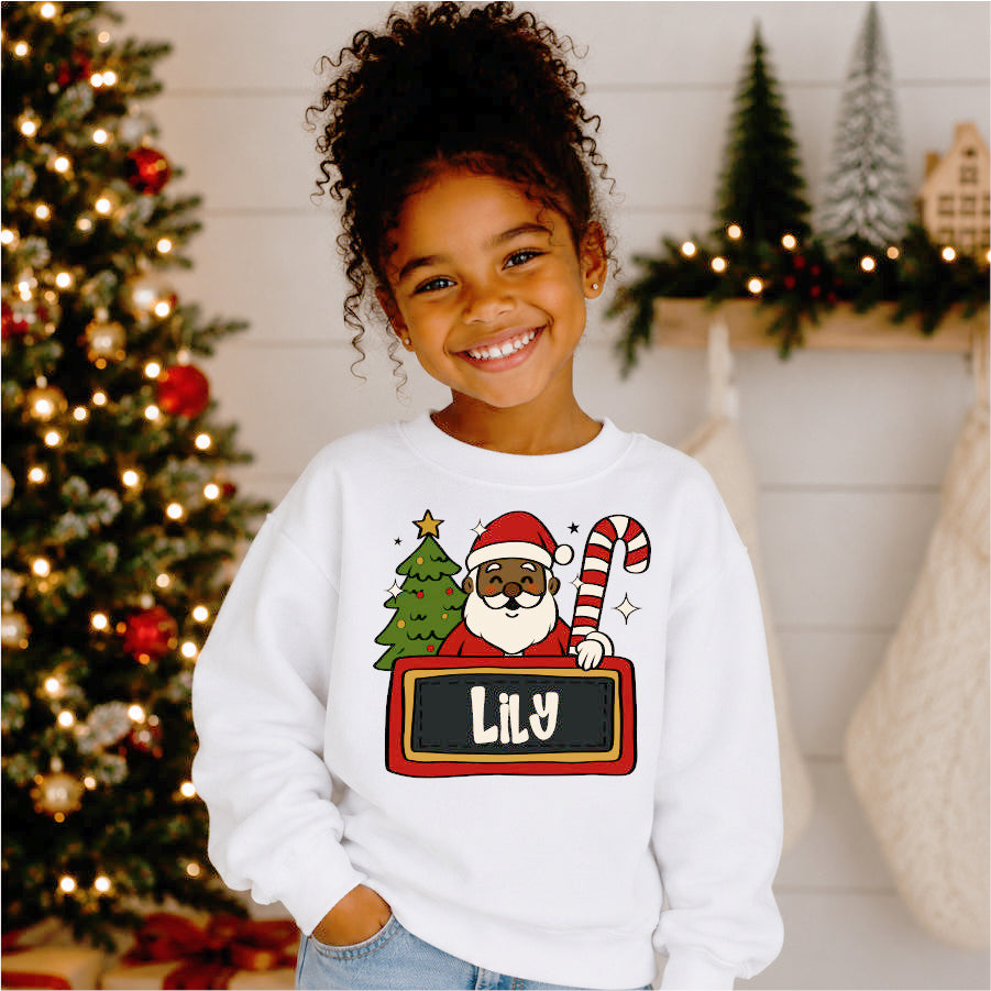 Custom Christmas Santa Name Plate2