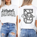 Custom Volleyball Mama w Name & Number