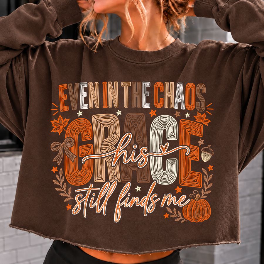 Even In The Chaos His Grace Still Finds Me Fall Line Art