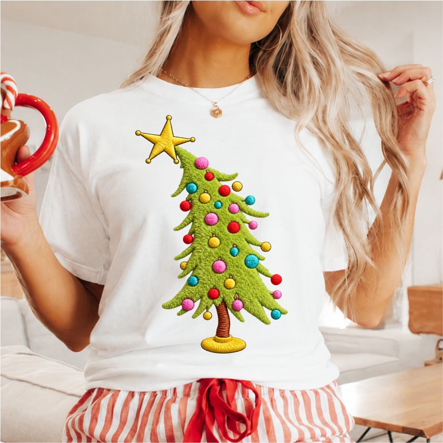 Faux Yarn Grinch Tree