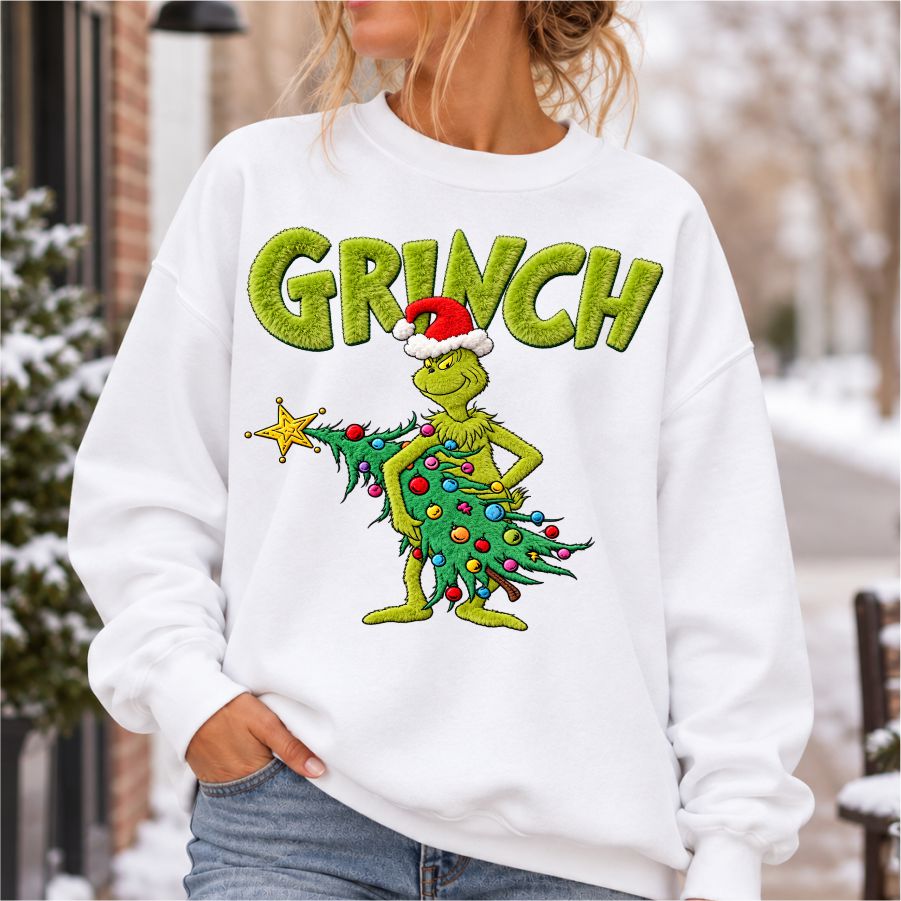 Faux Yarn Mean Guy Stealing The Christmas Tree