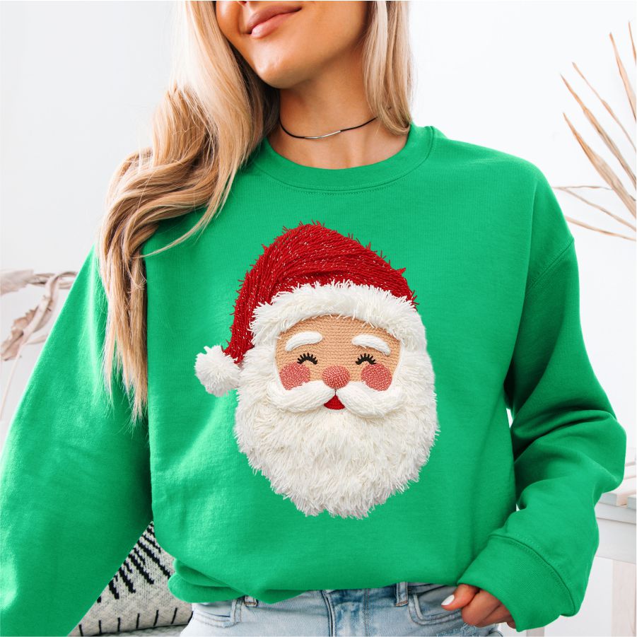Faux Yarn Santa