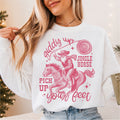 Giddy Up Jingle Horse Western Santa