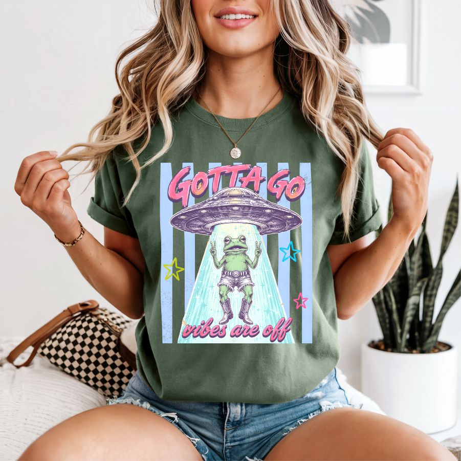 Gotta Go Vibes are Off Frog in Space