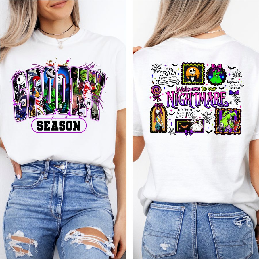 Spooky Season Nightmare Front and Back