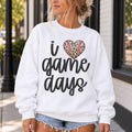 I Love Game Day Leopard Baseball