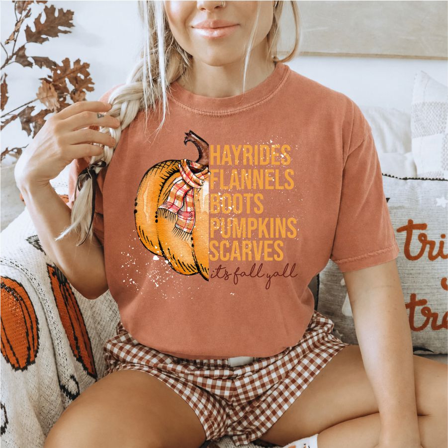 It's Fall Yall Half Pumpkin