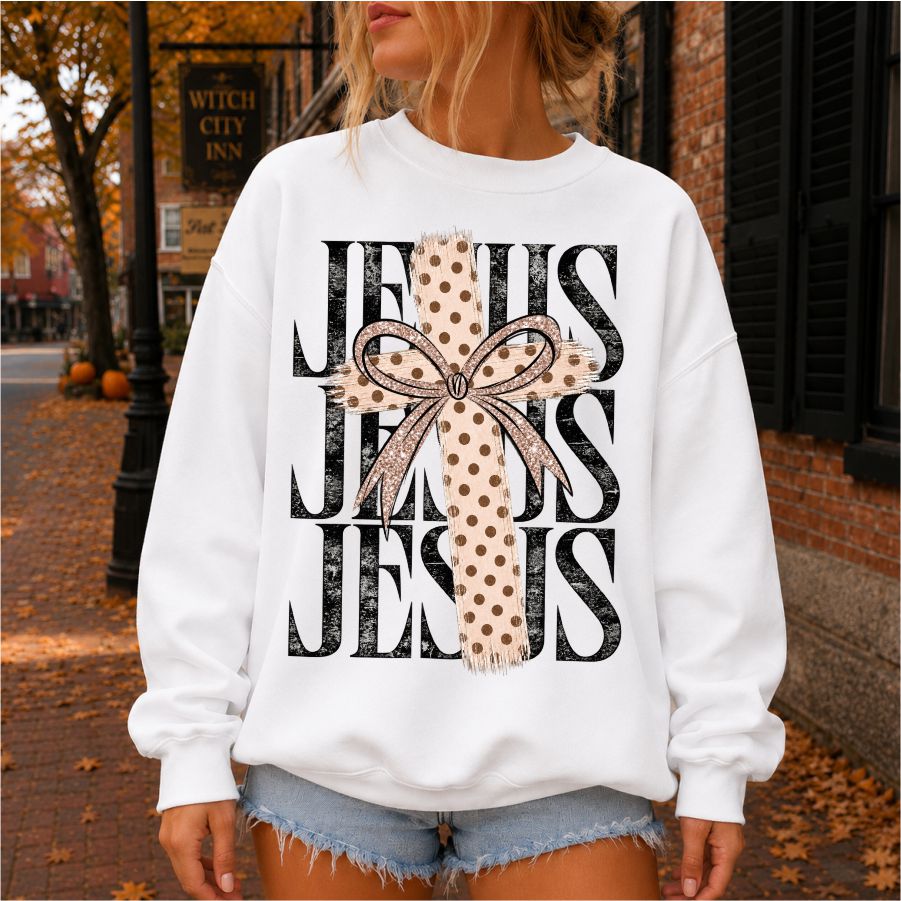 Jesus Polka Dot Cross