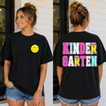 School Pattern w Check & Smiley Kindergarten 2 part