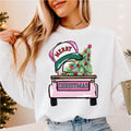 Merry Christmas Truck w Trucker Hat