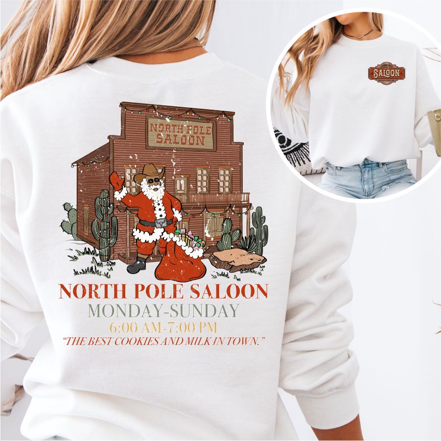 North Pole Salloon Dark Skin Santa 2 part