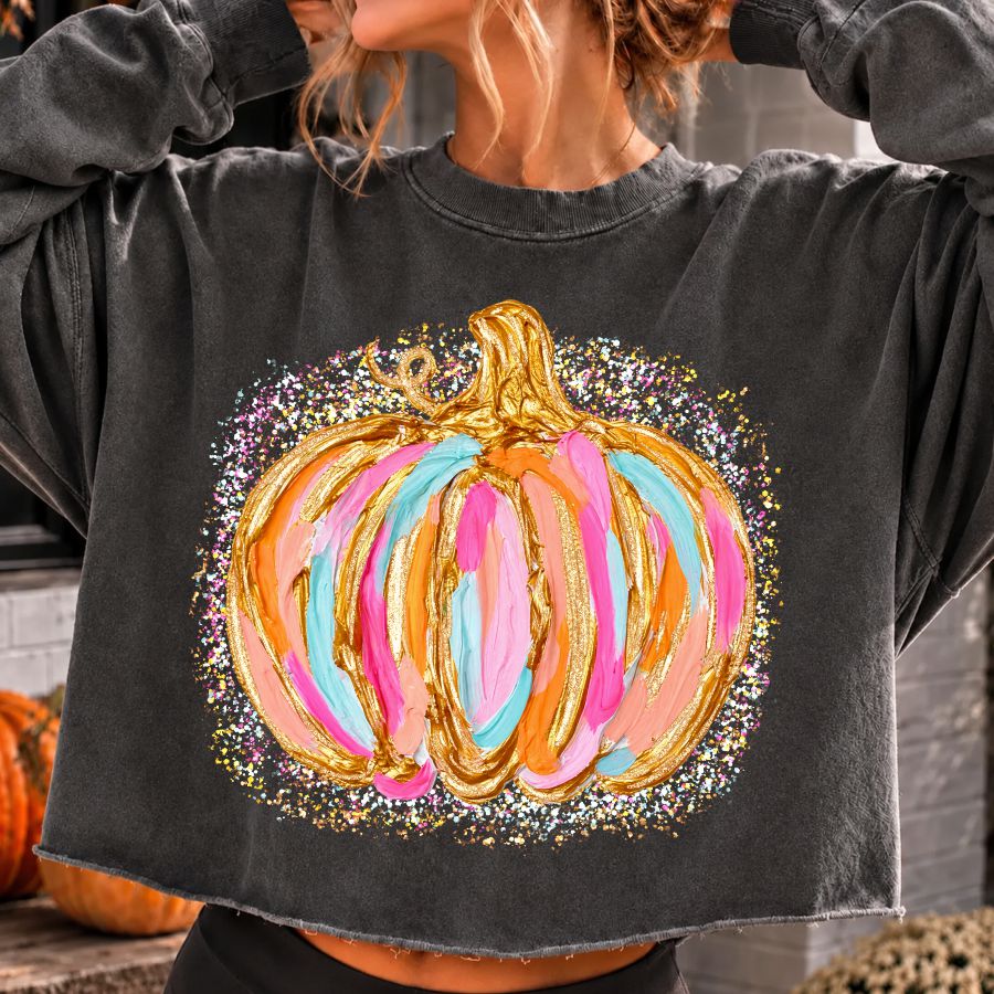 Paint & Glitter Pumpkin
