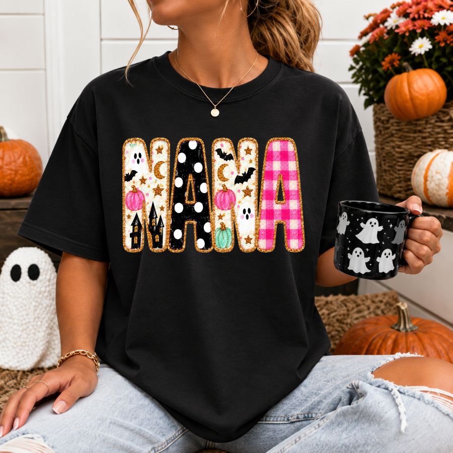 Preppy Ghost Pattern Nana