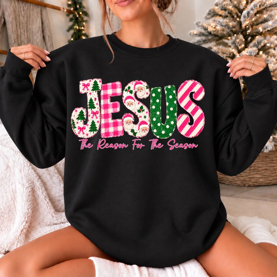 Preppy Pink Jesus is the Reason for the Season