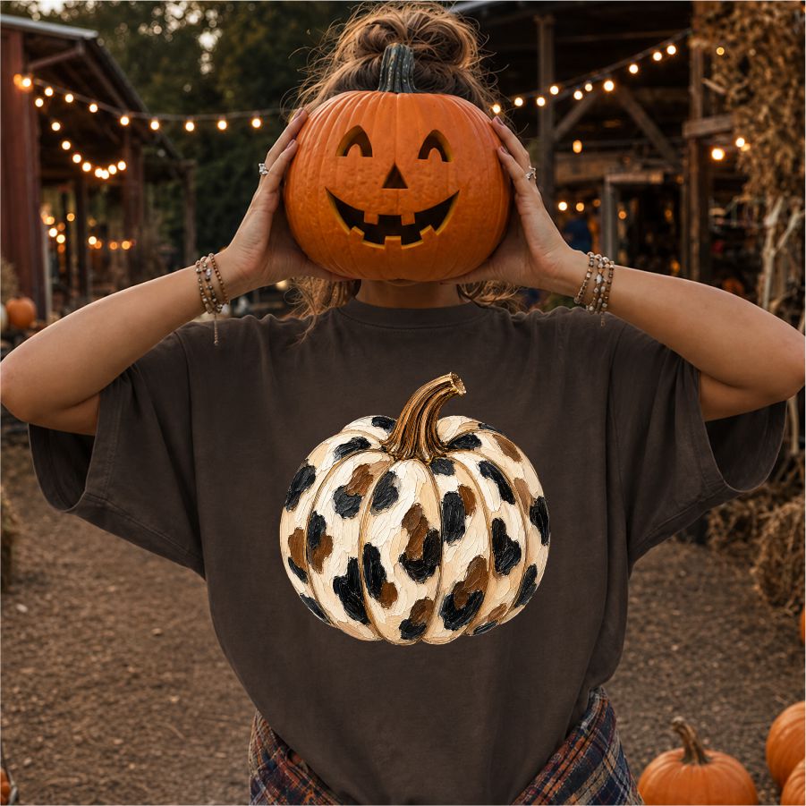 Pumpkin Cow Print