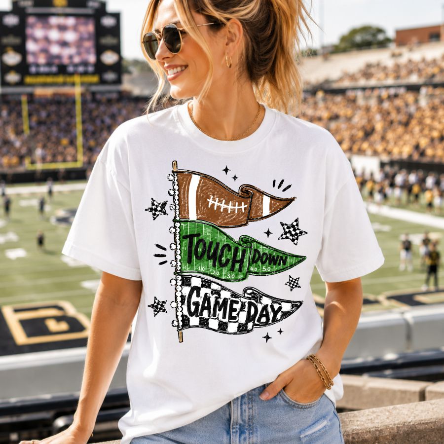 Retro Football Season Flags