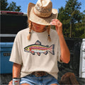 Faux Rhinestone Rainbow Trout