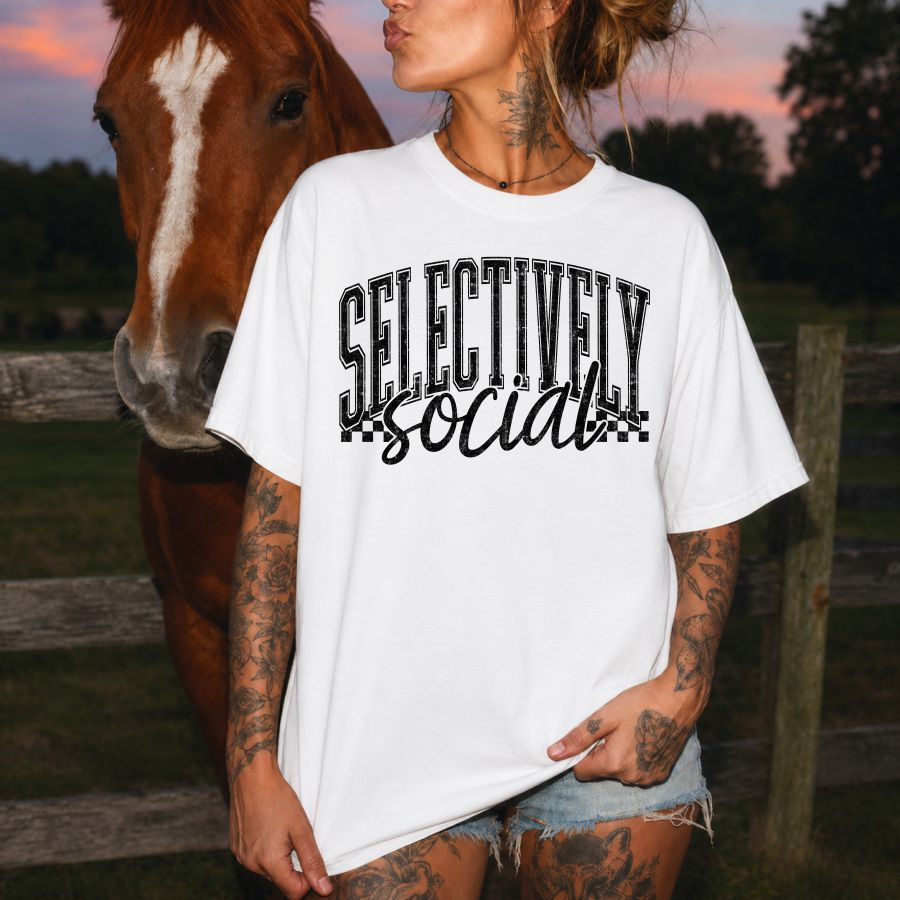 Selectively Social black print
