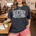 Selectively Social white print