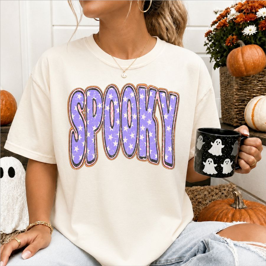 Spooky Purple w Stars