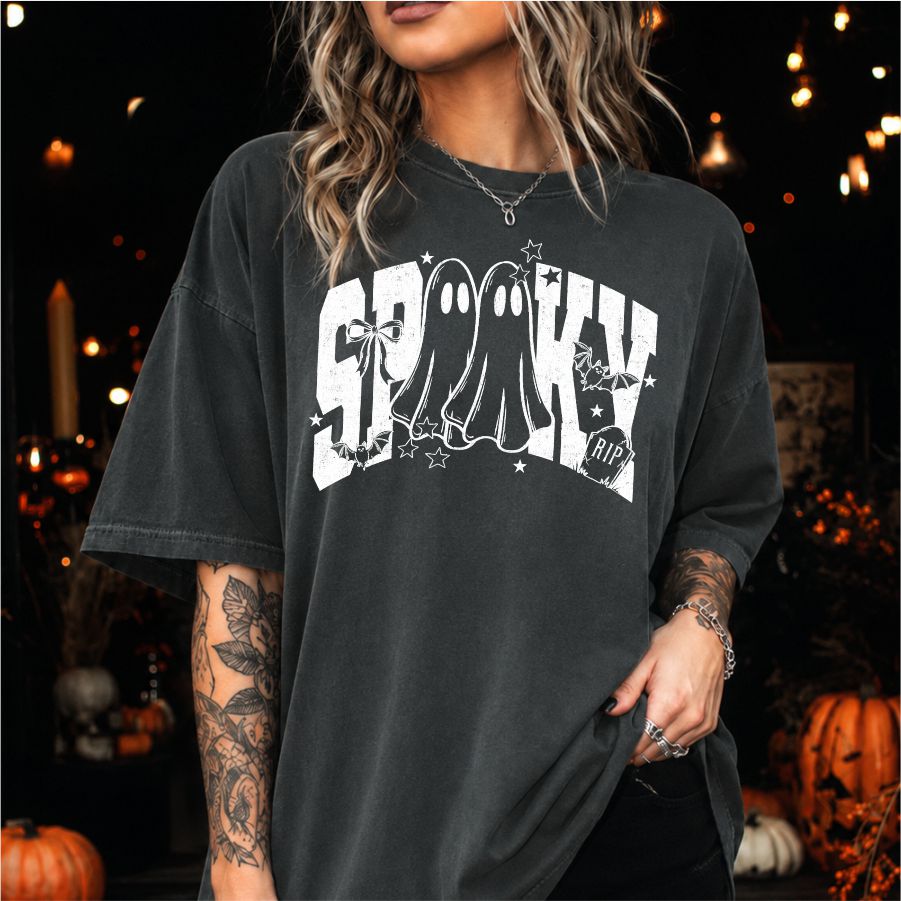 Spooky White print