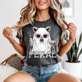 Summerween Feral Racoon White Print
