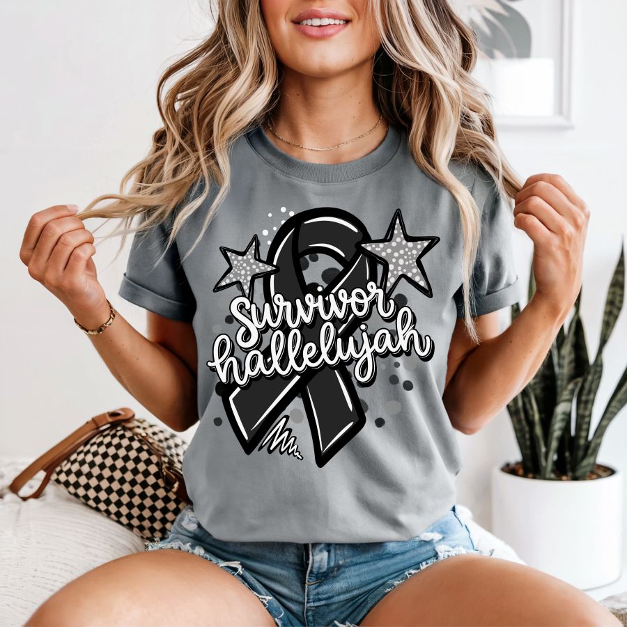 Survivor Hallelujah Ribbon Black